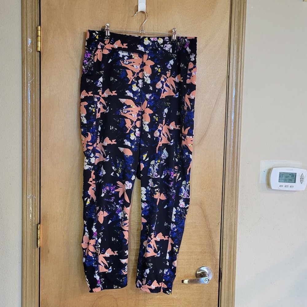 Pop Fit Leggings 4XL Abstract Floral